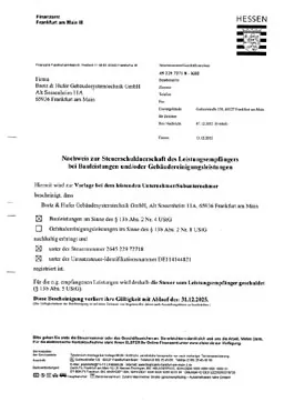 Download PDF-Datei: Nachweis zur Steuerschuldnerschaft