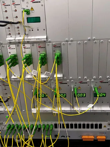 BOS-Gebäudefunk - Schaltschrank mit Verkabelung und Steckverbindungen